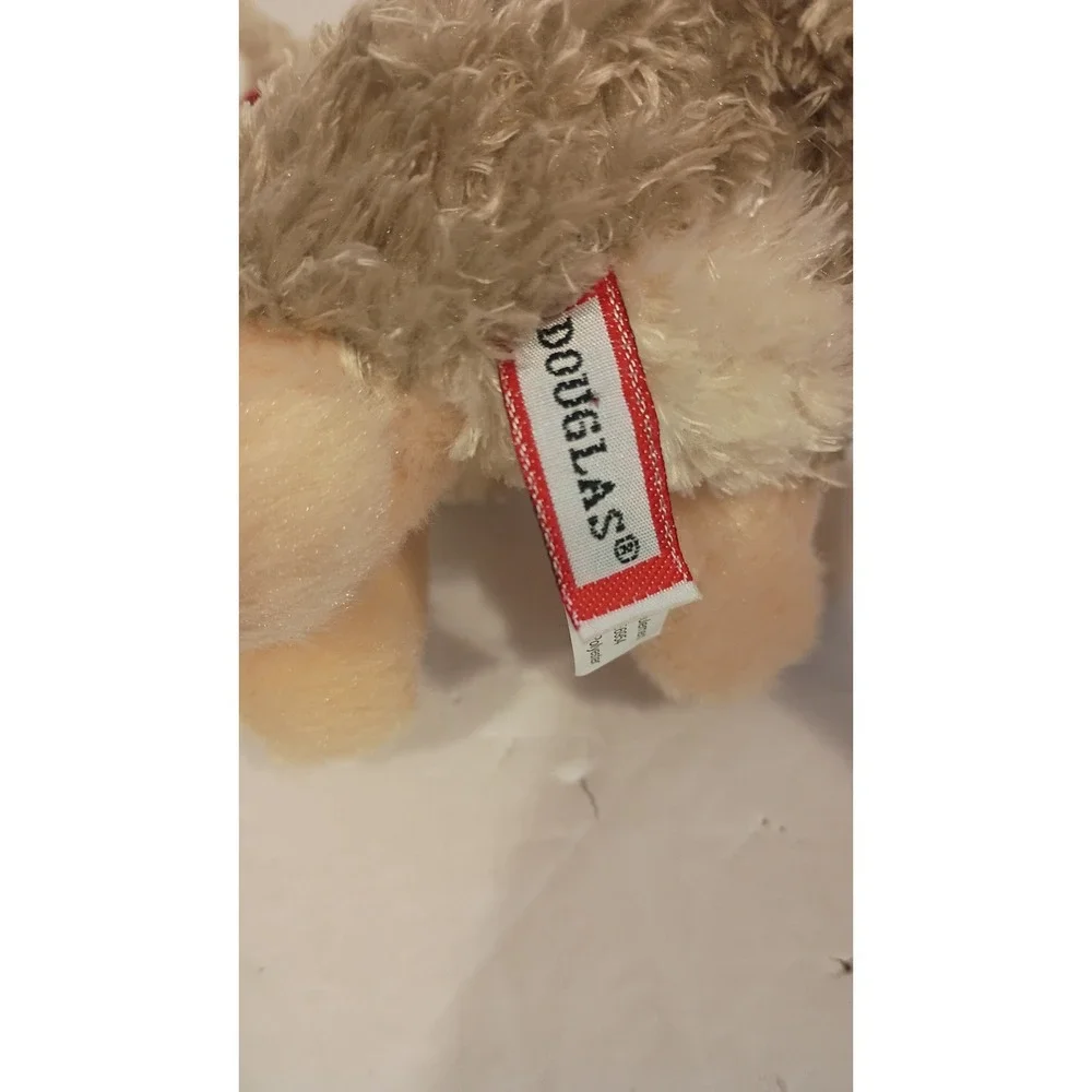 Douglas Cuddle Toys Husky Plush Stuffed Animal Dog with Red Bandana Grey Cream